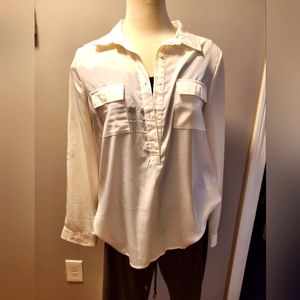 Women white dress shirt